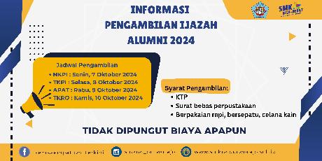 Informasi Pengambilan Ijazah Bagi Alumni 2024